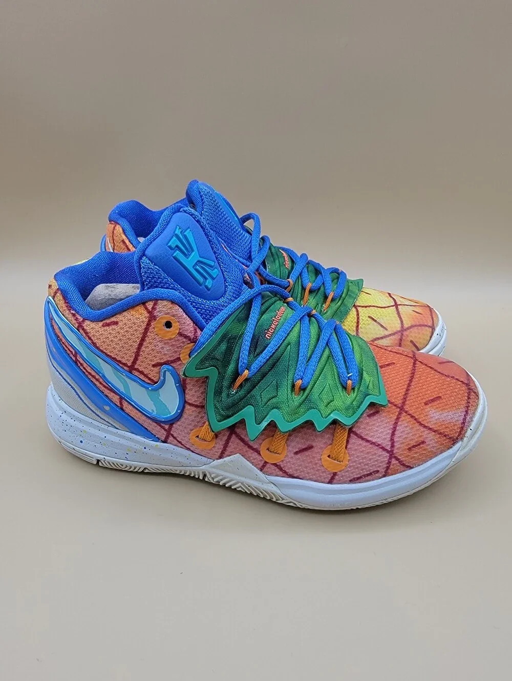 Spongebob Squarepants X Nike Kyrie 5 Pineapple Little Kids Shoes Size 12C Orange